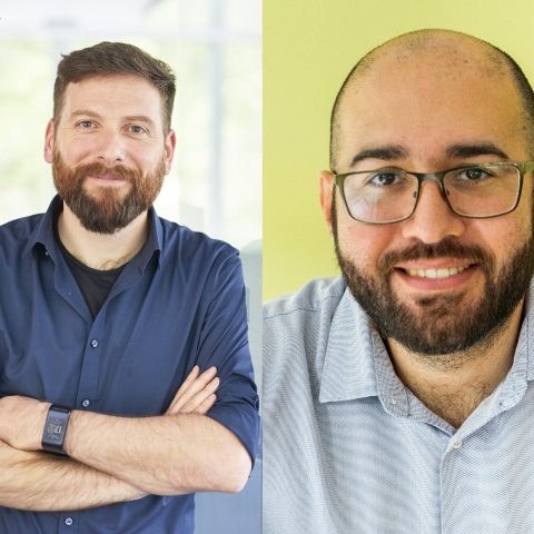 Gabriele Compostella, Quantum Computing Lead und Sheir Yarkoni, Quantencomputing-Experte bei der Volkswagen AG ©Volkswagen AG